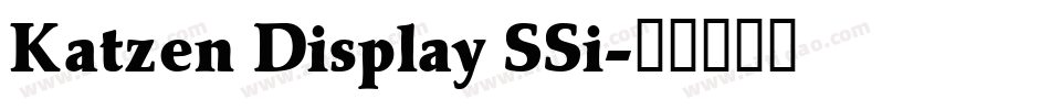 Katzen Display SSi字体转换
